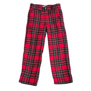 THE BEAUFORT BONNET COMPANY Red Plaid Trousers Size 6
